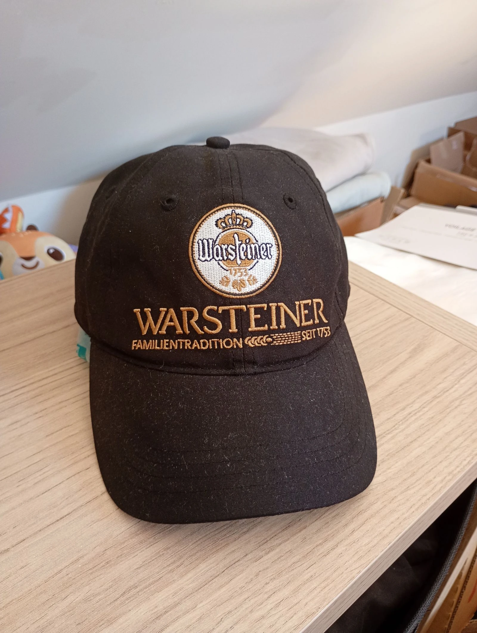 Casquette vintage publicitaire réglable noir